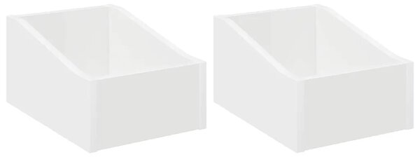 Kutija za LP ploče 2 kom. Bijela 23 x 33 x 16 cm - Bijela 2 23 x 33 x 16 cm