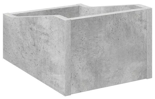 Kutija za LP ploče 2 kom. Betonska siva 23 x 33 x 16 cm - Betonska siva 2 23 x 33 x 16 cm