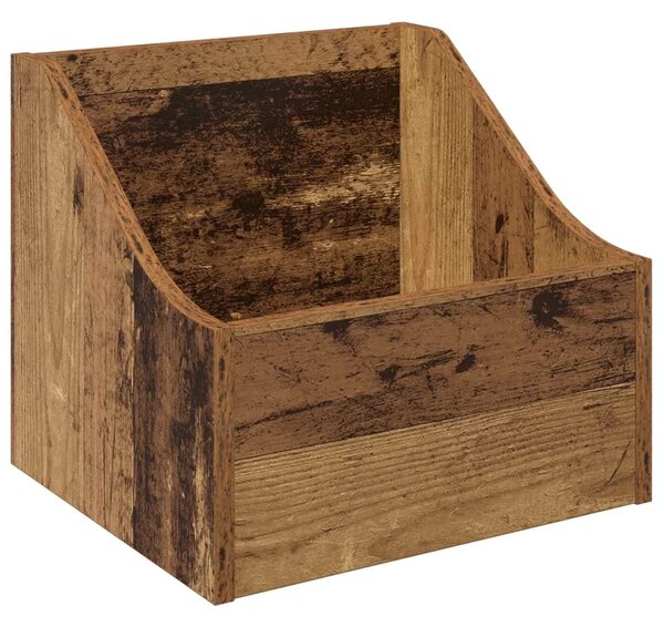 Kutija za LP ploče Staro drvo 37 x 33 x 32 cm Konstruirano drvo - Staro drvo 1 37 x 33 x 32 cm