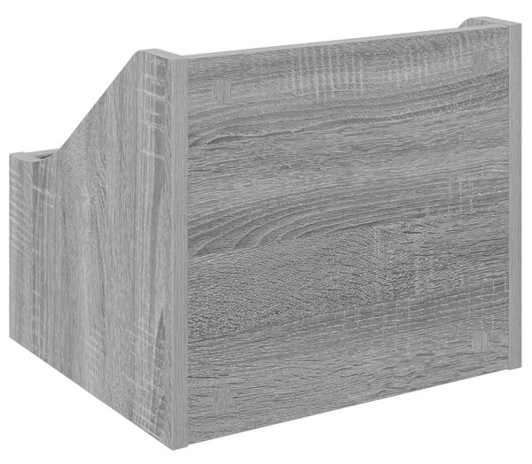 Kutija za LP ploče 2 kom. Siva Sonoma 37 x 33 x 32 cm - Siva Sonoma 2 37 x 33 x 32 cm