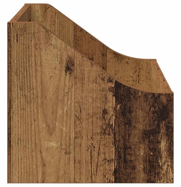 Kutija za LP ploče Staro drvo 37 x 33 x 32 cm Konstruirano drvo - Staro drvo 1 37 x 33 x 32 cm