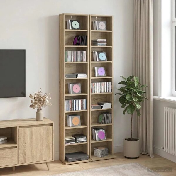 CD ormar 2 kom. Hrast sonoma 33 x 23 5 x 175 cm - Hrast sonoma 2 33 x 23 5 x 175 cm