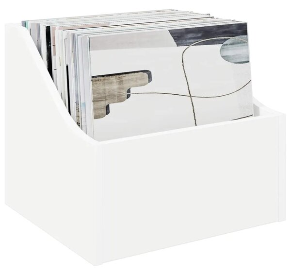 Kutija za LP ploče 2 kom. Bijela 37 x 33 x 32 cm - Bijela 2 37 x 33 x 32 cm