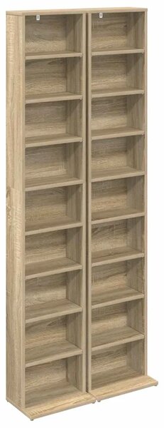 CD ormar 2 kom. Hrast sonoma 33 x 23 5 x 175 cm - Hrast sonoma 2 33 x 23 5 x 175 cm