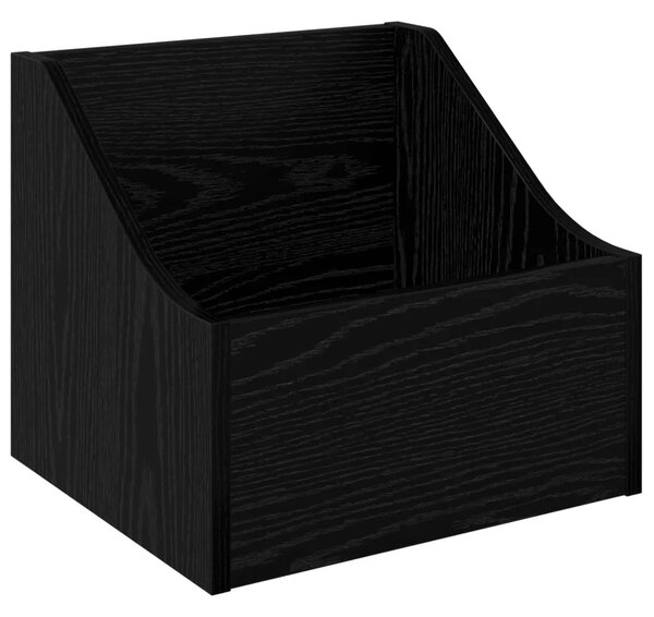Kutija za LP ploče 2 kom. Crni hrast 37 x 33 x 32 cm - Crni hrast 2 37 x 33 x 32 cm
