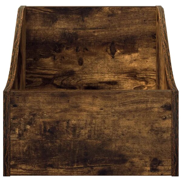 Kutija za LP ploče 2 kom. Dimljeni hrast 37 x 33 x 32 cm - Dimljeni hrast 2 37 x 33 x 32 cm