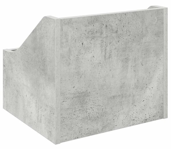Kutija za LP ploče 2 kom. Betonska siva 37 x 33 x 32 cm - Betonska siva 2 37 x 33 x 32 cm