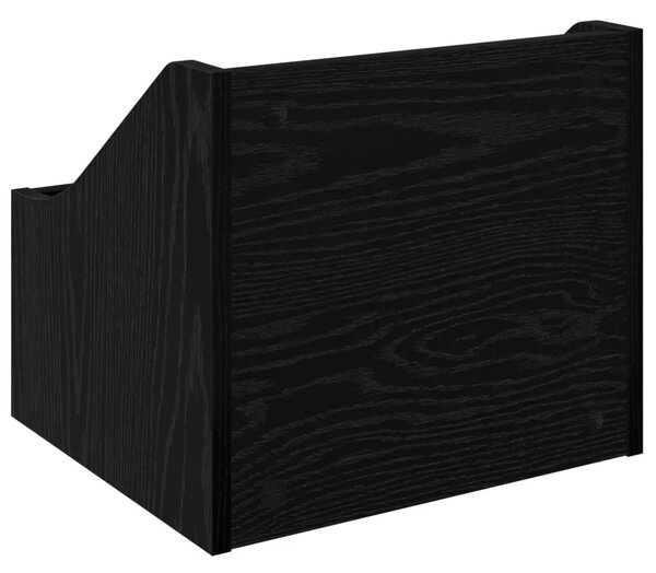 Kutija za LP ploče 2 kom. Crni hrast 37 x 33 x 32 cm - Crni hrast 2 37 x 33 x 32 cm