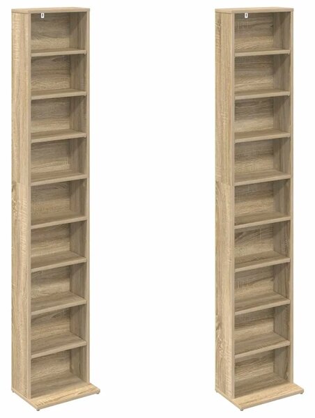 CD ormar 2 kom. Hrast sonoma 33 x 23 5 x 175 cm - Hrast sonoma 2 33 x 23 5 x 175 cm