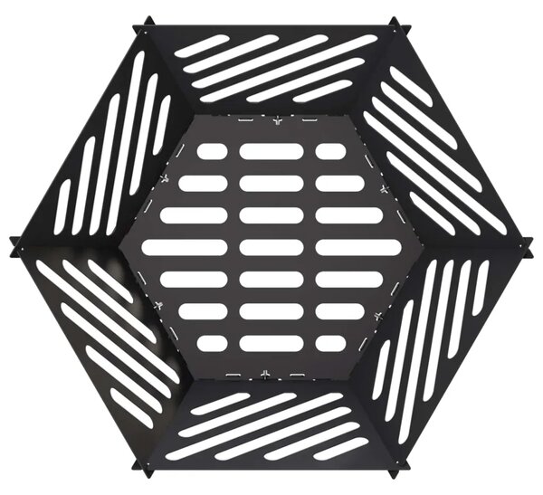 Kamin Crna 60 x 53 x 30 cm Čelik - Čelik
