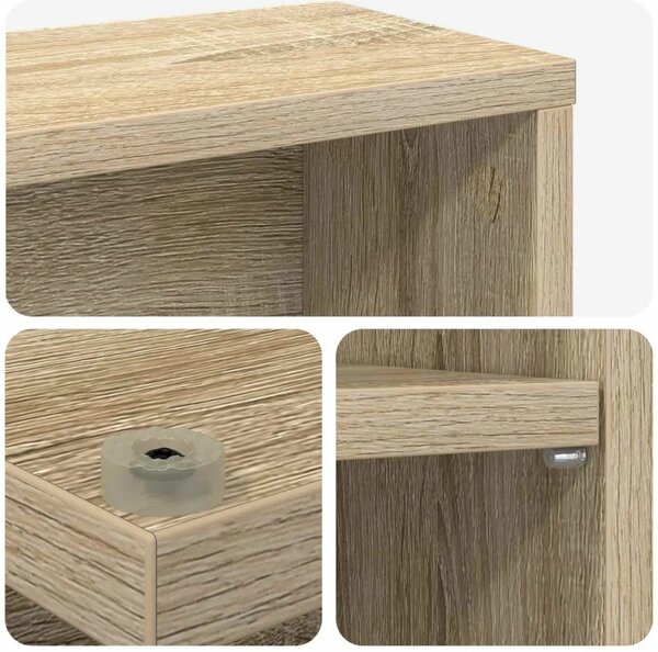 CD ormar 2 kom. Hrast sonoma 33 x 23 5 x 175 cm - Hrast sonoma 2 33 x 23 5 x 175 cm