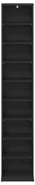 CD ormar Crni hrast 33 x 23 5 x 175 cm Konstruirano drvo - Crni hrast 1 33 x 23 5 x 175 cm