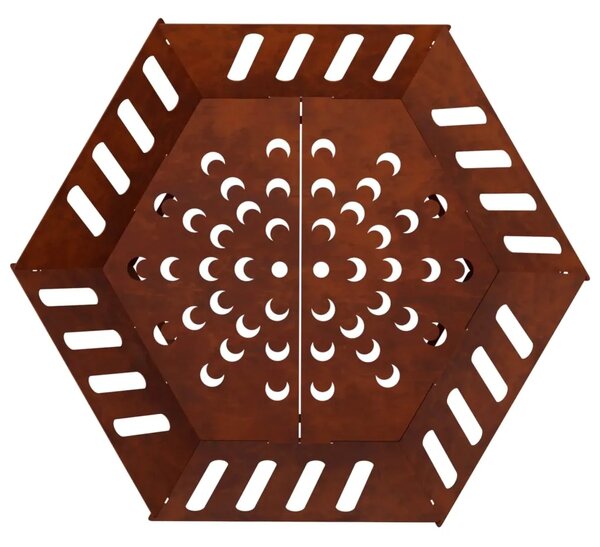 Kamin Rđa 60 x 60 x 23 cm Otporni čelik - Otporni čelik 60 x 60 x 23 cm