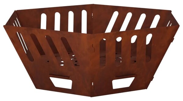 Kamin Rđa 60 x 60 x 23 cm Otporni čelik - Otporni čelik 60 x 60 x 23 cm