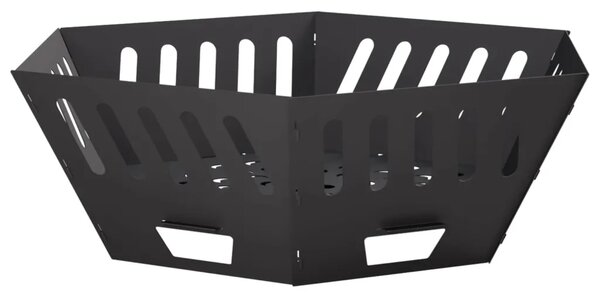 Kamin Crna 80 x 80 x 28 cm Čelik - Čelik 80 x 80 x 28 cm