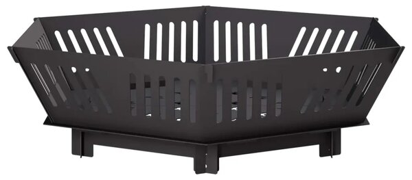 Kamin Crna 80 x 80 x 23 cm Čelik - Čelik 80 x 80 x 23 cm