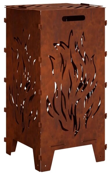 Kamin Rđa 47 x 38 x 75 cm Otporni čelik - Otporni čelik