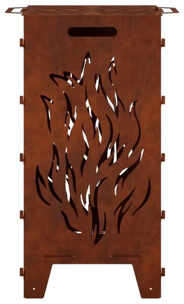 Kamin Rđa 47 x 38 x 75 cm Otporni čelik - Otporni čelik
