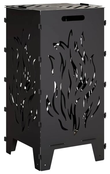 Kamin Crna 47 x 38 x 75 cm Čelik - Čelik
