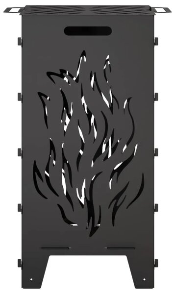Kamin Crna 47 x 38 x 75 cm Čelik - Čelik