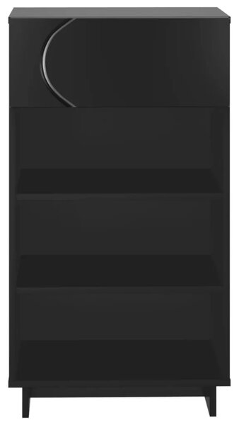 Ormarić za cipele 48 x 38 x 87 5 cm konstruirano drvo Crna - Crna
