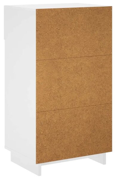 Ormarić za cipele 48 x 38 x 87 5 cm konstruirano drvo - Bijela visokog sjaja