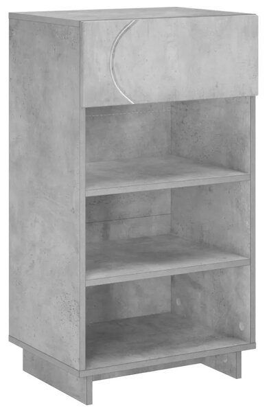 Ormarić za cipele 48 x 38 x 87 5 cm konstruirano drvo - Betonska siva