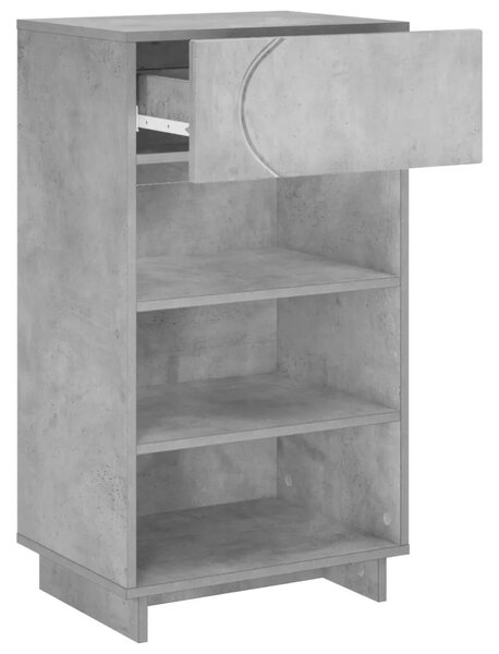 Ormarić za cipele 48 x 38 x 87 5 cm konstruirano drvo - Betonska siva