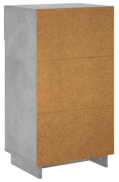 Ormarić za cipele 48 x 38 x 87 5 cm konstruirano drvo - Betonska siva