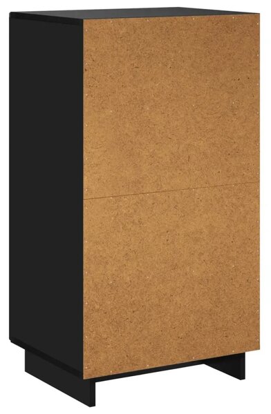 Ormarić za cipele 48 x 38 x 87 5 cm Konstruirano drvo Crna - Crna