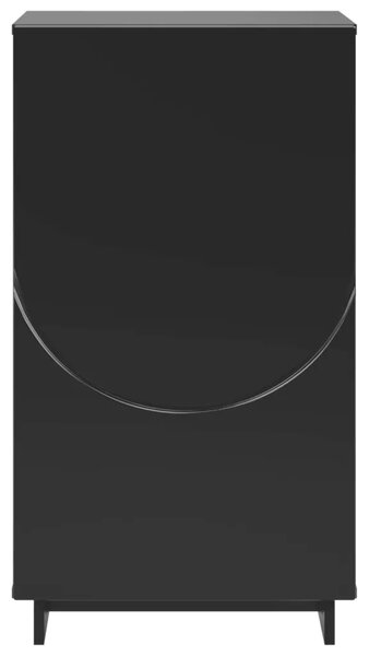 Ormarić za cipele 48 x 38 x 87 5 cm Konstruirano drvo Crna - Crna