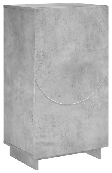 Ormarić za cipele 48 x 38 x 87 5 cm Konstruirano drvo - Betonska siva
