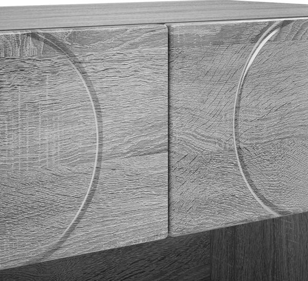 Ormarić za cipele 73 x 38 x 87 5 cm Konstruirano drvo - Siva Sonoma