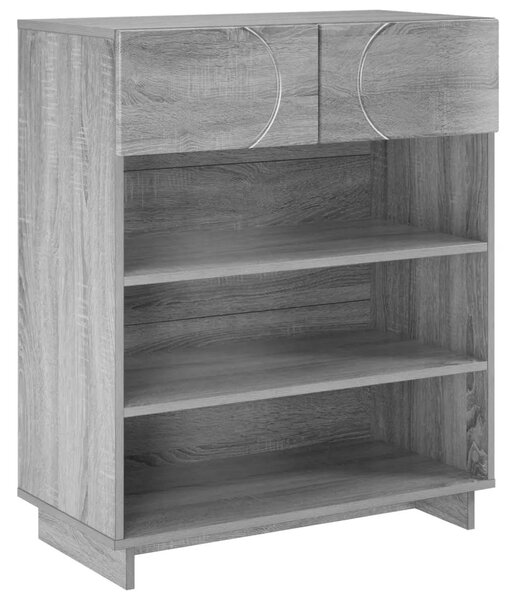 Ormarić za cipele 73 x 38 x 87 5 cm Konstruirano drvo - Siva Sonoma