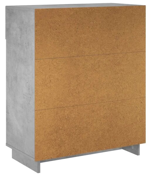 Ormarić za cipele 73 x 38 x 87 5 cm Konstruirano drvo - Betonska siva