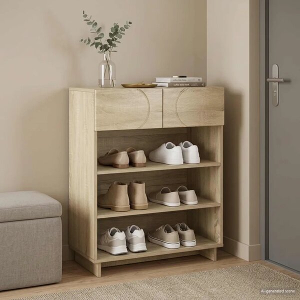 Ormarić za cipele 73 x 38 x 87 5 cm Konstruirano drvo - Hrast sonoma