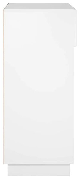 Ormarić za cipele 73 x 38 x 87 5 cm Konstruirano drvo - Bijela visokog sjaja