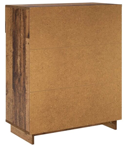 Ormarić za cipele 73 x 38 x 87 5 cm Konstruirano drvo - Staro drvo