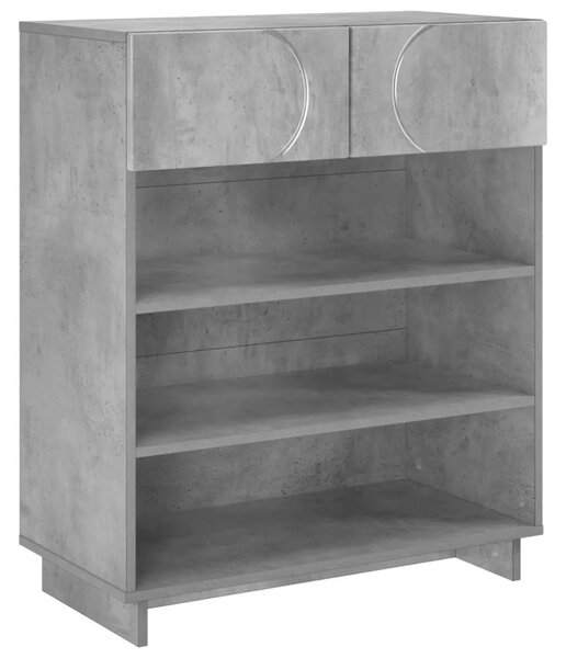 Ormarić za cipele 73 x 38 x 87 5 cm Konstruirano drvo - Betonska siva