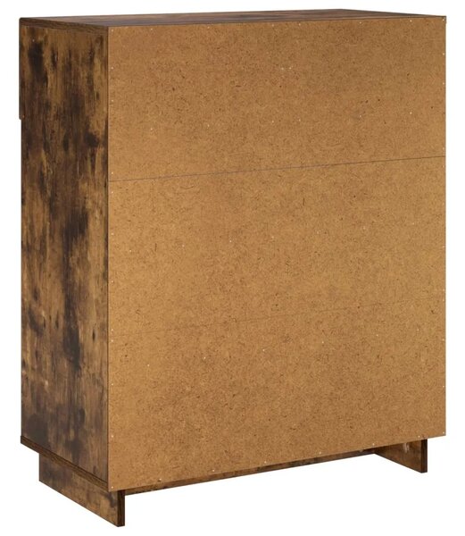 Ormarić za cipele 73 x 38 x 87 5 cm Konstruirano drvo - Dimljeni hrast