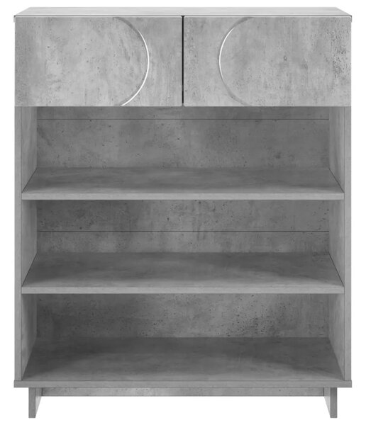 Ormarić za cipele 73 x 38 x 87 5 cm Konstruirano drvo - Betonska siva