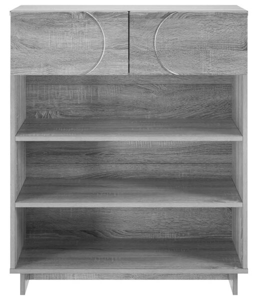 Ormarić za cipele 73 x 38 x 87 5 cm Konstruirano drvo - Siva Sonoma