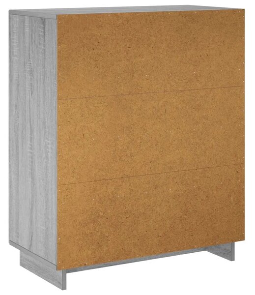 Ormarić za cipele 73 x 38 x 87 5 cm Konstruirano drvo - Siva Sonoma