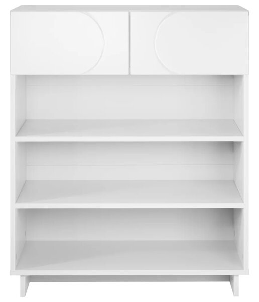 Ormarić za cipele 73 x 38 x 87 5 cm Konstruirano drvo Bijela - Bijela