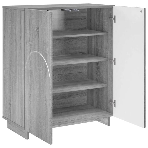 Ormarić za cipele 73 x 38 x 87 5 cm Konstruirano drvo - Siva Sonoma
