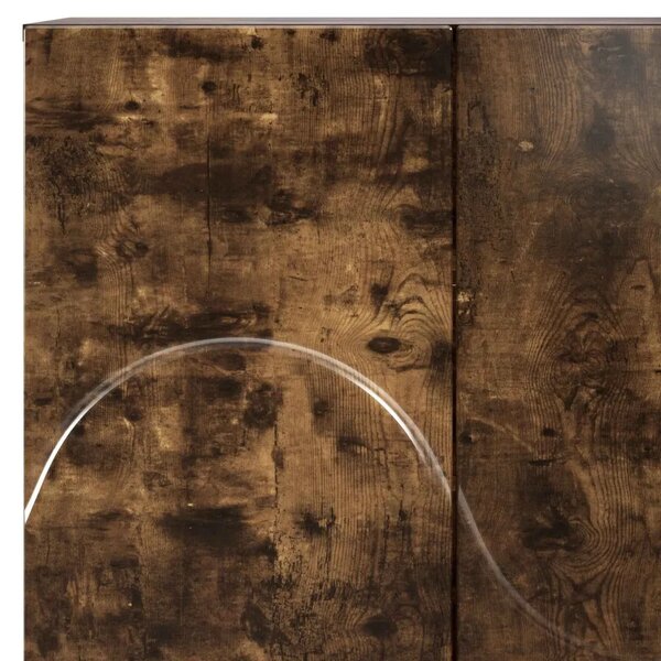 Ormarić za cipele 73 x 38 x 87 5 cm Konstruirano drvo - Dimljeni hrast