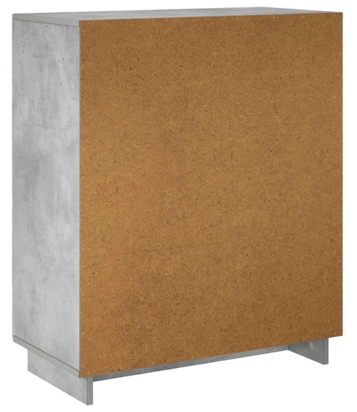Ormarić za cipele 73 x 38 x 87 5 cm Konstruirano drvo - Betonska siva