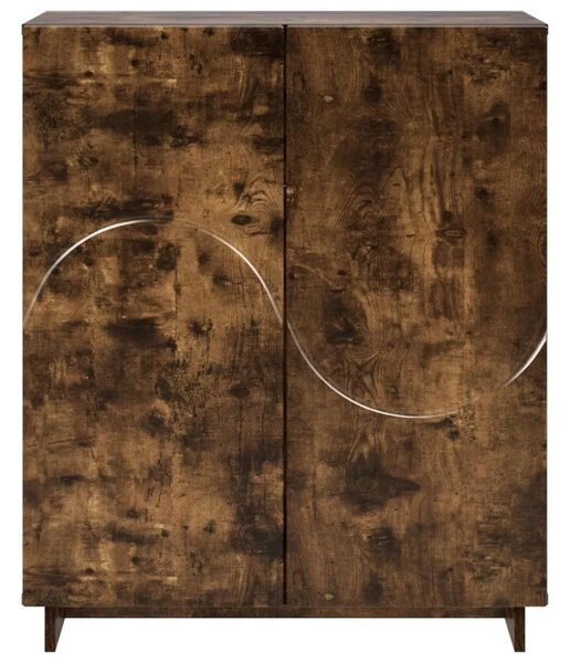 Ormarić za cipele 73 x 38 x 87 5 cm Konstruirano drvo - Dimljeni hrast