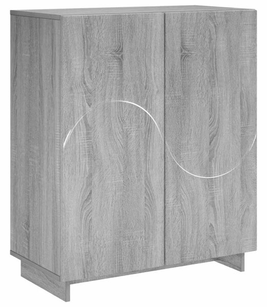 Ormarić za cipele 73 x 38 x 87 5 cm Konstruirano drvo - Siva Sonoma