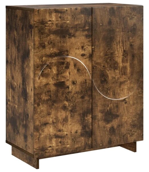 Ormarić za cipele 73 x 38 x 87 5 cm Konstruirano drvo - Dimljeni hrast